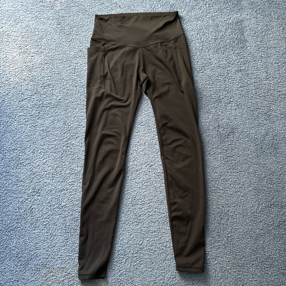 Popflex Pet Hair Resistant High Waisted Leggings Black L 31” inseam